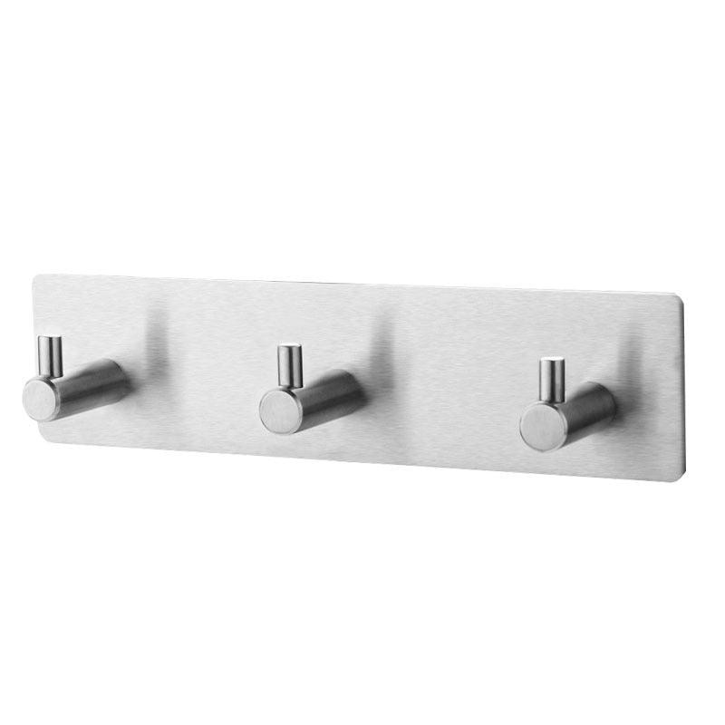 Black Robe Hook Wall Hook Towel Hook for Bathroom Stainless Steel Coat Hook Rustproof Hook Hanger for Kitchen Hardware Stainless Steel Hooks Waterproof and Oilproof Bathroom Kitchen Self Adhesive Hooks for Hanging Coat Hat Towel