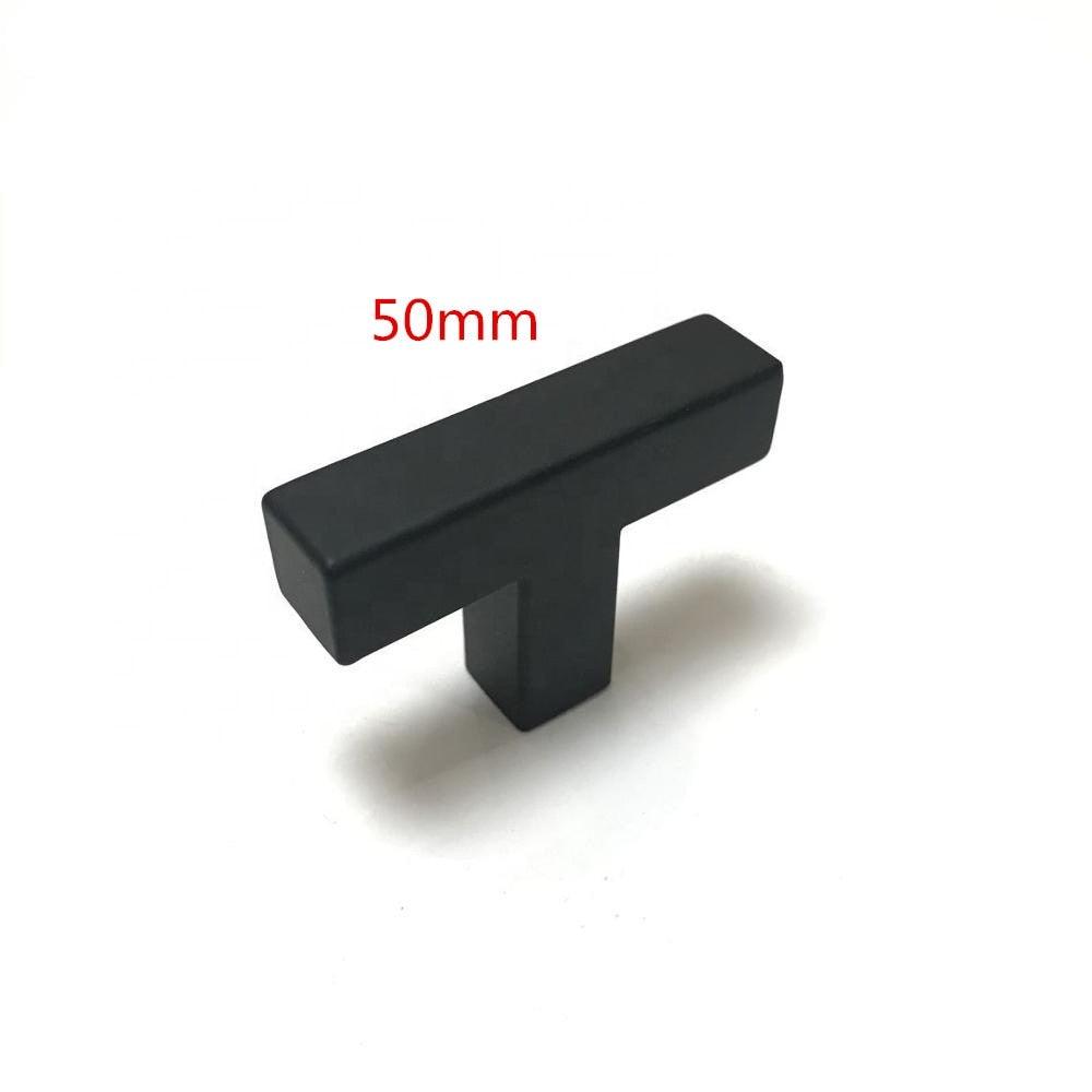 Black Silver Gold Cabinet Handle Square Furniture Hardware Stainless Steel Kitchen Door Knobs Cupboard Wardrobe Drawer Pulls Square Bar Cabinet Pull Drawer Handle Stainless Steel Modern Hardware For Kitchen And Bathroom Cabinets