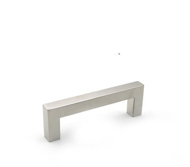 Black Silver Gold Cabinet Handle Square Furniture Hardware Stainless Steel Kitchen Door Knobs Cupboard Wardrobe Drawer Pulls Square Bar Cabinet Pull Drawer Handle Stainless Steel Modern Hardware For Kitchen And Bathroom Cabinets
