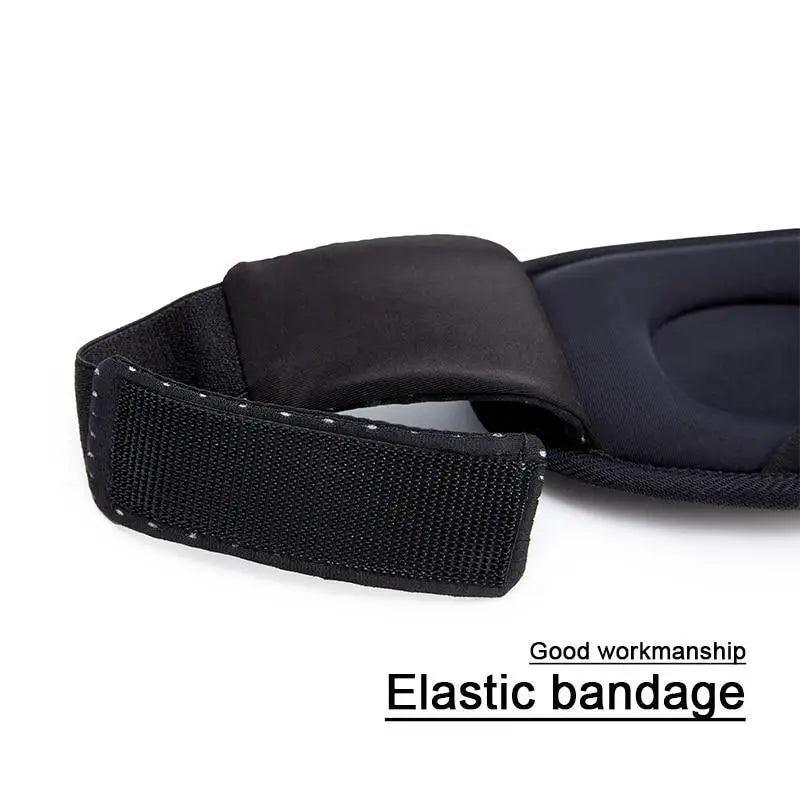 Black Soft Padded Sleeping Mask For Eyes Lightweight Blindfold Night Mask Modern Adjustable Super Smooth Eye Patch For Sleep