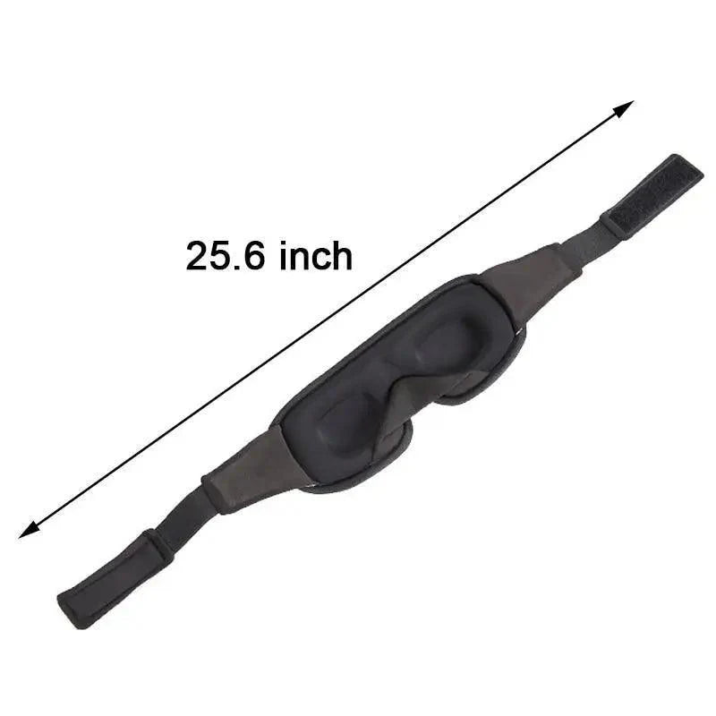 Black Soft Padded Sleeping Mask For Eyes Lightweight Blindfold Night Mask Modern Adjustable Super Smooth Eye Patch For Sleep