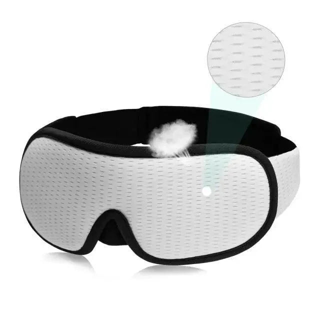 Black Soft Padded Sleeping Mask For Eyes Lightweight Blindfold Night Mask Modern Adjustable Super Smooth Eye Patch For Sleep