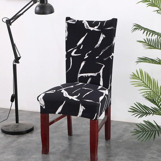 Black Spandex elastic wedding Chair Covers Anti-dirty housse de chaise office hotel chair cover seat Chair Covers Protector Seat Case Chair Cover Seat Protector Super Fit Slipcover Stretch Removable Washable