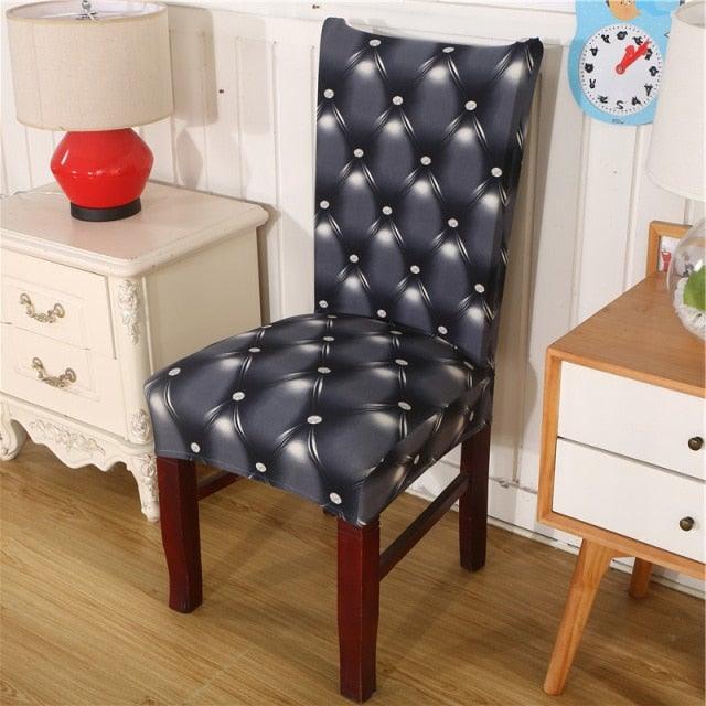 Black Spandex elastic wedding Chair Covers Anti-dirty housse de chaise office hotel chair cover seat Chair Covers Protector Seat Case Chair Cover Seat Protector Super Fit Slipcover Stretch Removable Washable