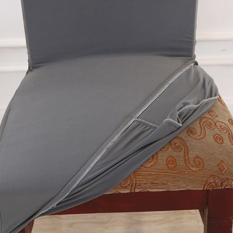 Black Spandex elastic wedding Chair Covers Anti-dirty housse de chaise office hotel chair cover seat Chair Covers Protector Seat Case Chair Cover Seat Protector Super Fit Slipcover Stretch Removable Washable