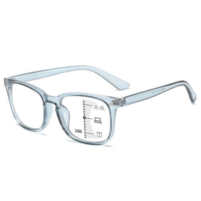 Black Square Multifocal Progressive Reading Glasses For Men Fashion With Diopters Anti-glare Computer Reading Gaming TV Phones Transparent Glasses For Women Men