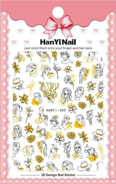 Black White 3D Nail Sticker Decals Cool English Letter Nail Art Decoration Manicure Design Christmas New Year Gift French Nail Art Stickers Decals 8Sheets Nail Art Supplies 3D Self-Adhesive Nail Art Decoration Pattern Nail Accessories Classic Simple