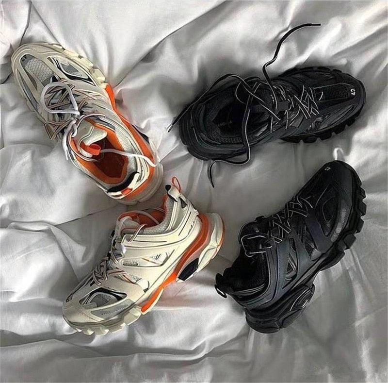 Black Womens Breathable Sneakers Spring Mesh Sneakers Woman Elegant Casual Sneakers Outdoor Sport Summer Couple Cushion Flats Running Womens Sneakers