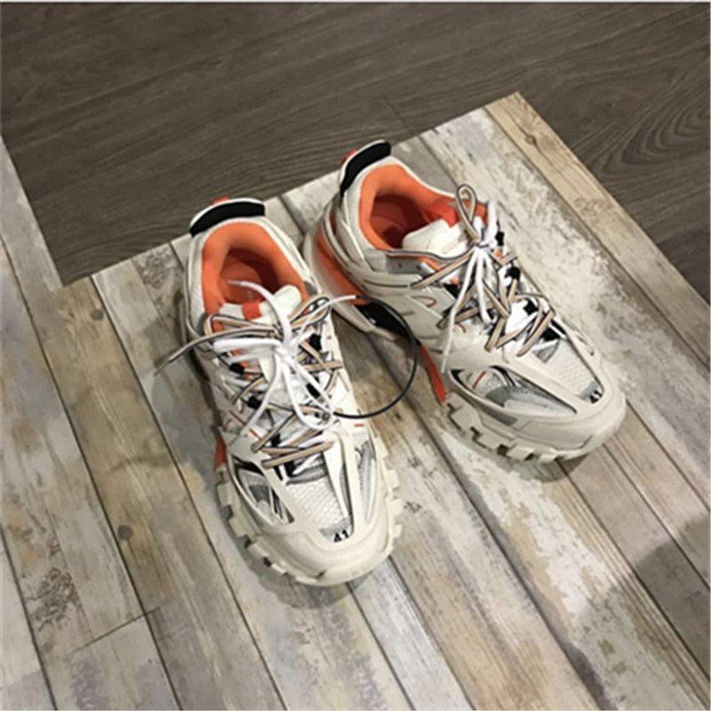 Black Womens Breathable Sneakers Spring Mesh Sneakers Woman Elegant Casual Sneakers Outdoor Sport Summer Couple Cushion Flats Running Womens Sneakers