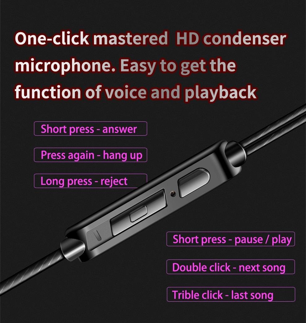 Blue Gaming Bass 3.5mm In-Ear Earphone Game Headset Noise Driver Gaming Earbuds Headset with Dual Mic Detachable & Built-in and Volume Control For Mobile Gaming PC Cancelling Earbuds With Mic