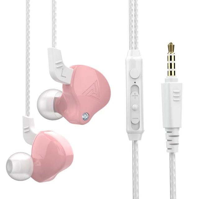 Blue Gaming Bass 3.5mm In-Ear Earphone Game Headset Noise Driver Gaming Earbuds Headset with Dual Mic Detachable & Built-in and Volume Control For Mobile Gaming PC Cancelling Earbuds With Mic