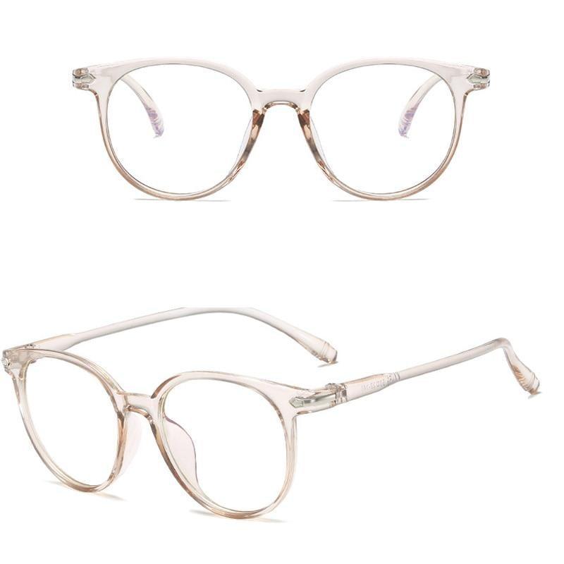 Blue Light Blocking Computer Glasses Retro Clear Lens Eyeglasses Frame And Myopia Glasses Men Women Short Sight Eyewear Blue Coated Women Diopter Eyeglass0 -0.5 -1 -1.5 -2 -2.5 -3 -3.5 -4 -5 -6