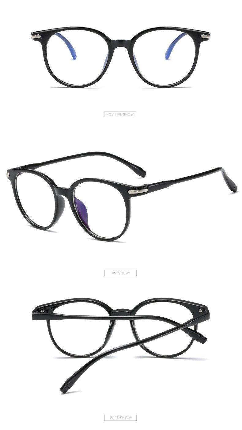 Blue Light Blocking Computer Glasses Retro Clear Lens Eyeglasses Frame And Myopia Glasses Men Women Short Sight Eyewear Blue Coated Women Diopter Eyeglass0 -0.5 -1 -1.5 -2 -2.5 -3 -3.5 -4 -5 -6