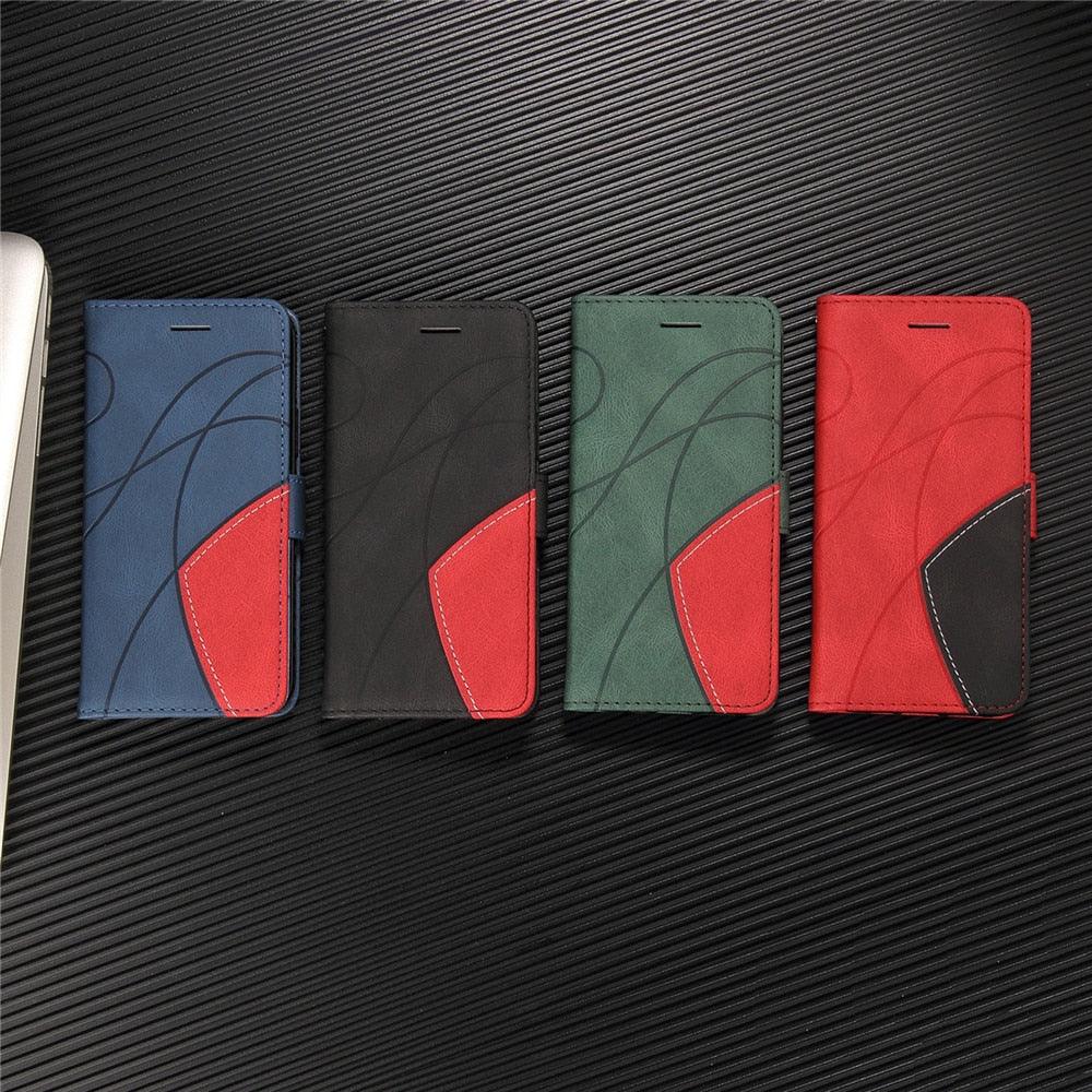 Blue PU Leather Wallet Flip Phone Case Cover For iPhone 13 Pro Max Case Leather Flip Cover iPhone 13 Pro Phone Case For iPhone 12 Mini 14 11 8 7 6 6s Plus 5 5s Case