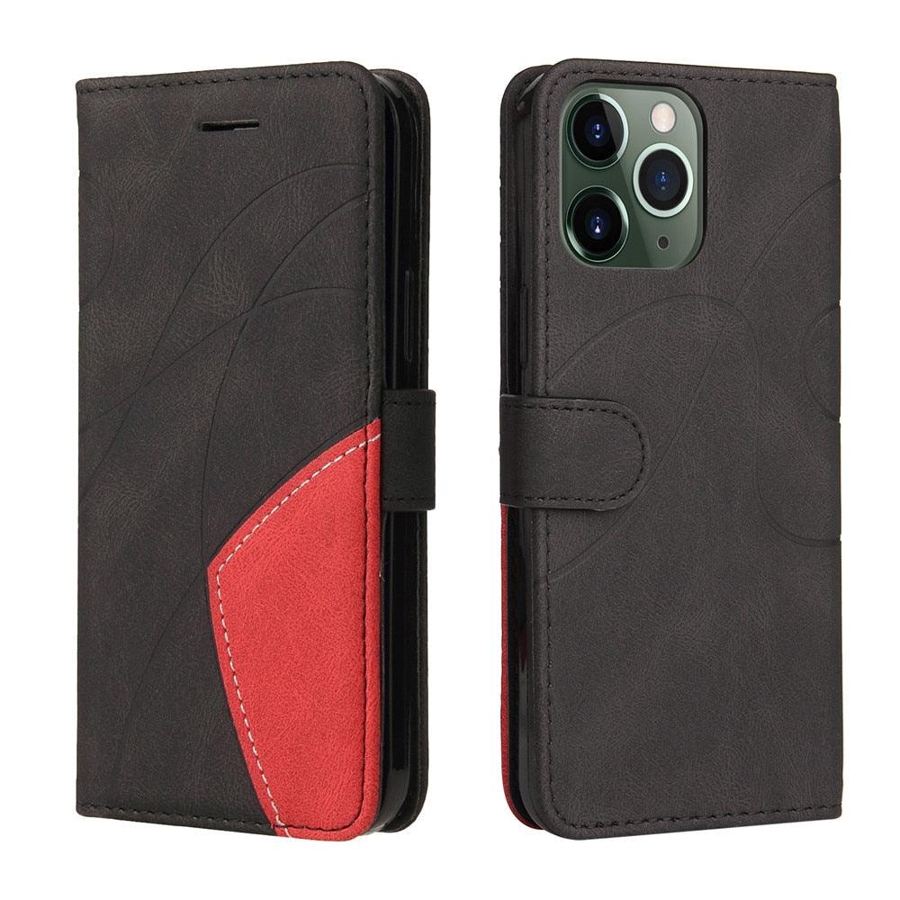 Blue PU Leather Wallet Flip Phone Case Cover For iPhone 13 Pro Max Case Leather Flip Cover iPhone 13 Pro Phone Case For iPhone 12 Mini 14 11 8 7 6 6s Plus 5 5s Case