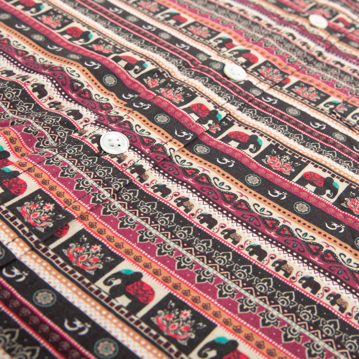 Boho Elephants - Rayon Stretch Shirt by Bermies