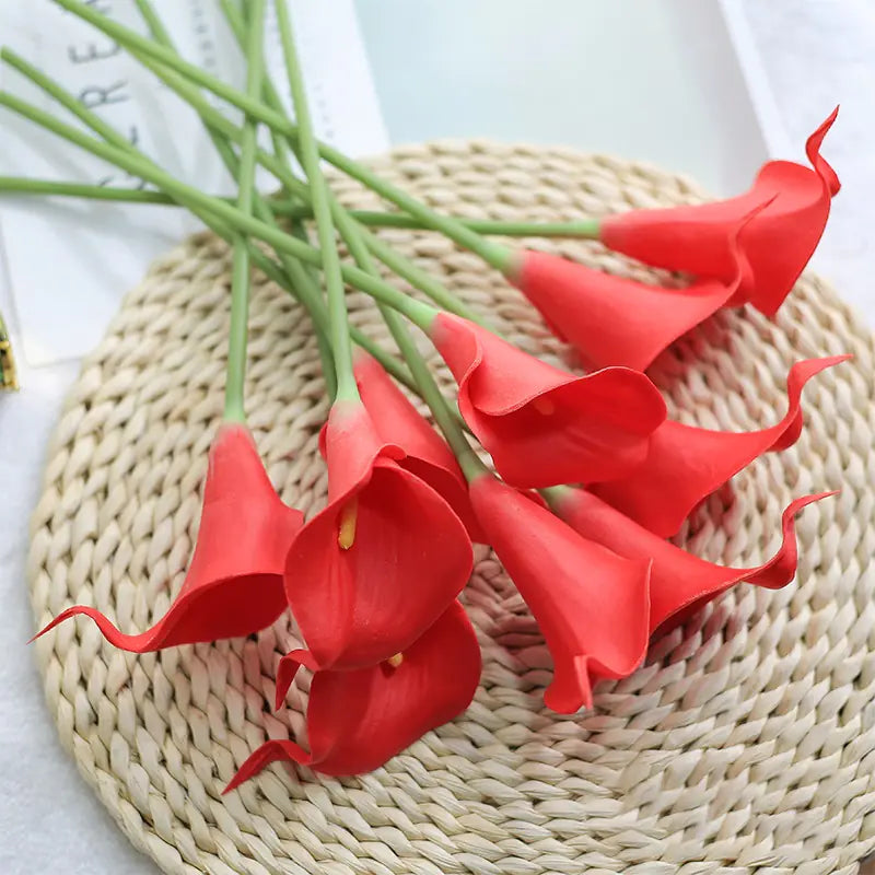 Artificial Calla Lily Decor for Living Room & Dining Table