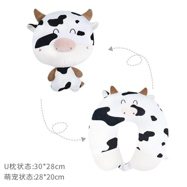 Bubble Kiss Soft Pillow Penguin U-Shaped Sleep Protection Neck Pillow Home Office Nap Body Pillows Travel Car Adult Cute Pillows U-Shaped Neck Pillow Throw Pillow Neck Supporter Foam particle Headrest Office Nap Desktop Pad Headrest