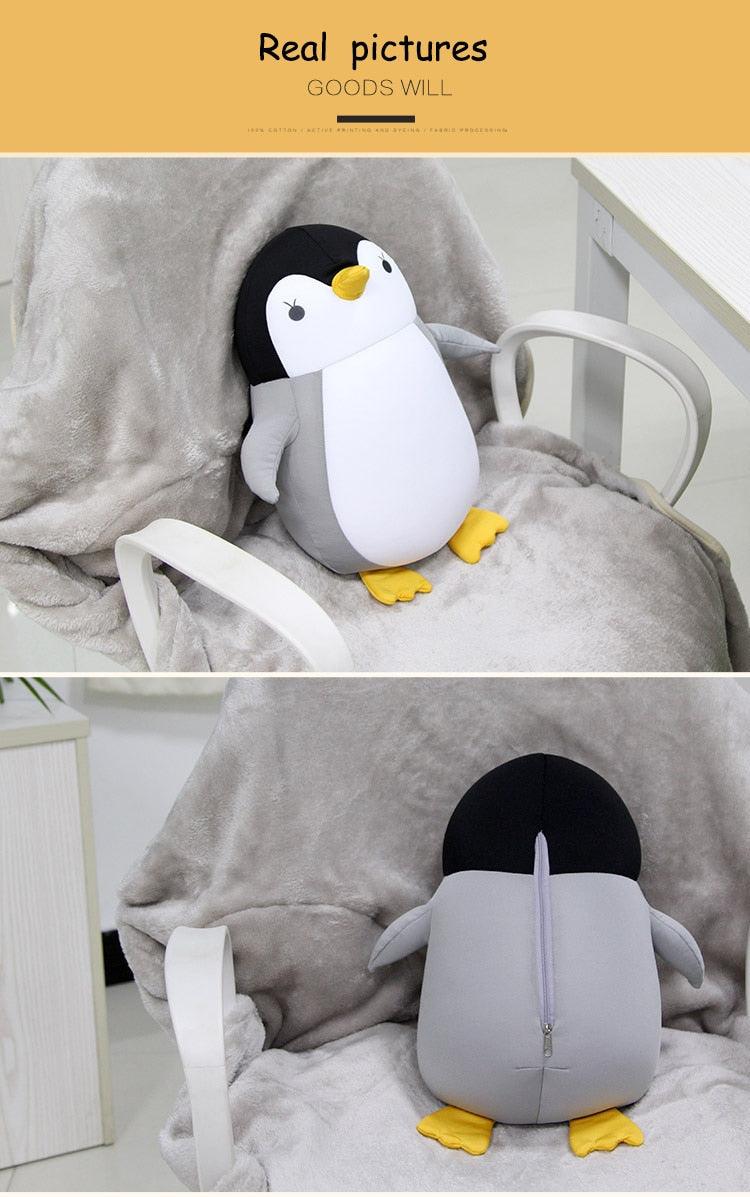 Bubble Kiss Soft Pillow Penguin U-Shaped Sleep Protection Neck Pillow Home Office Nap Body Pillows Travel Car Adult Cute Pillows U-Shaped Neck Pillow Throw Pillow Neck Supporter Foam particle Headrest Office Nap Desktop Pad Headrest