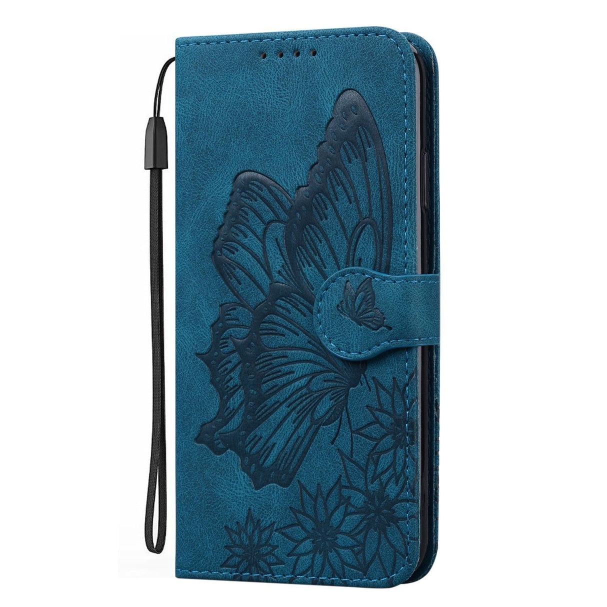 Butterfly Leather Flip Cover For iPhone 14 X XS XR 13 12 11 Pro Max 12 MINI Phone Wallet Case PU Leather Wallet Case Butterfly Flower Pattern Design Magnetic Flip Case Shockproof Protective Cover