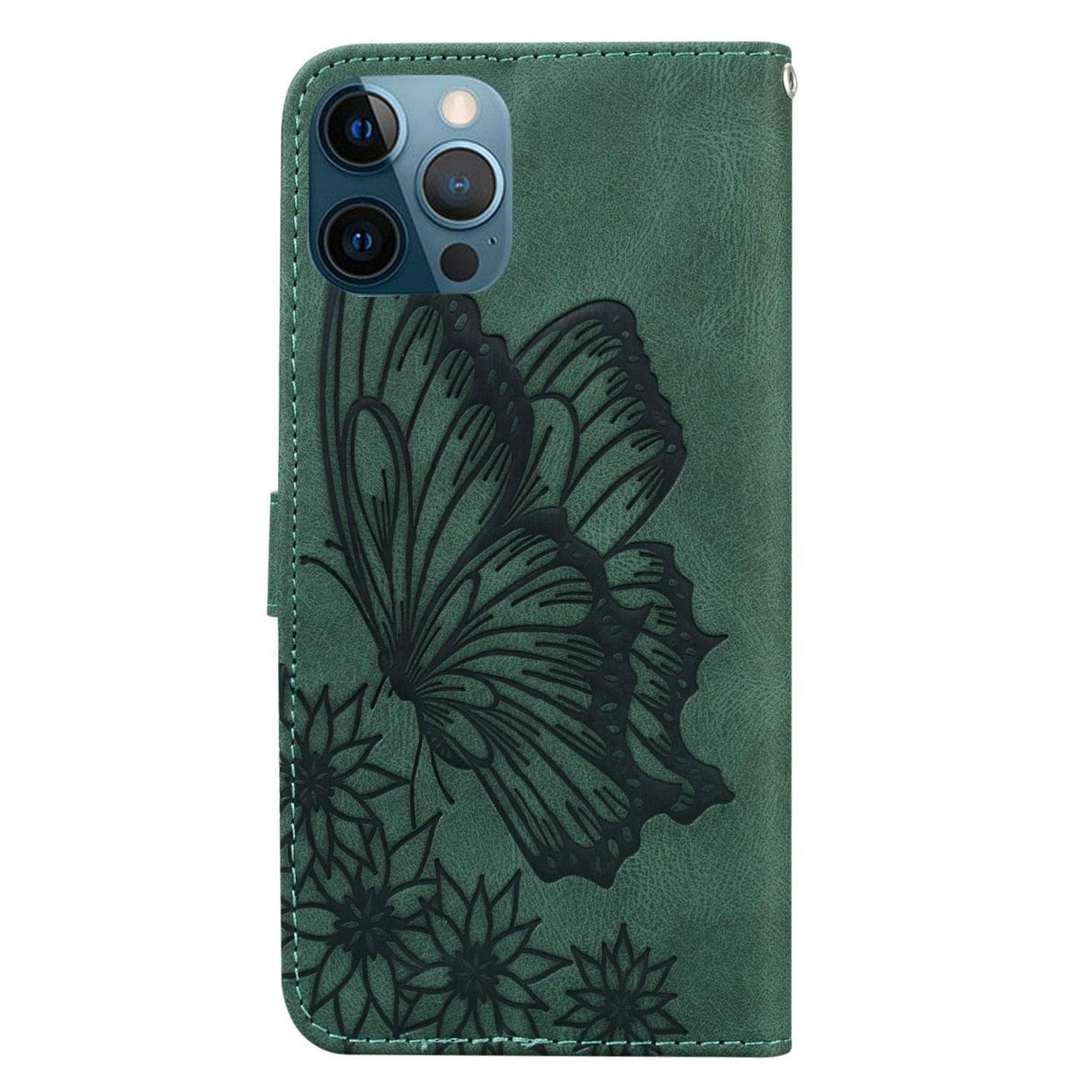 Butterfly Leather Flip Cover For iPhone 14 X XS XR 13 12 11 Pro Max 12 MINI Phone Wallet Case PU Leather Wallet Case Butterfly Flower Pattern Design Magnetic Flip Case Shockproof Protective Cover