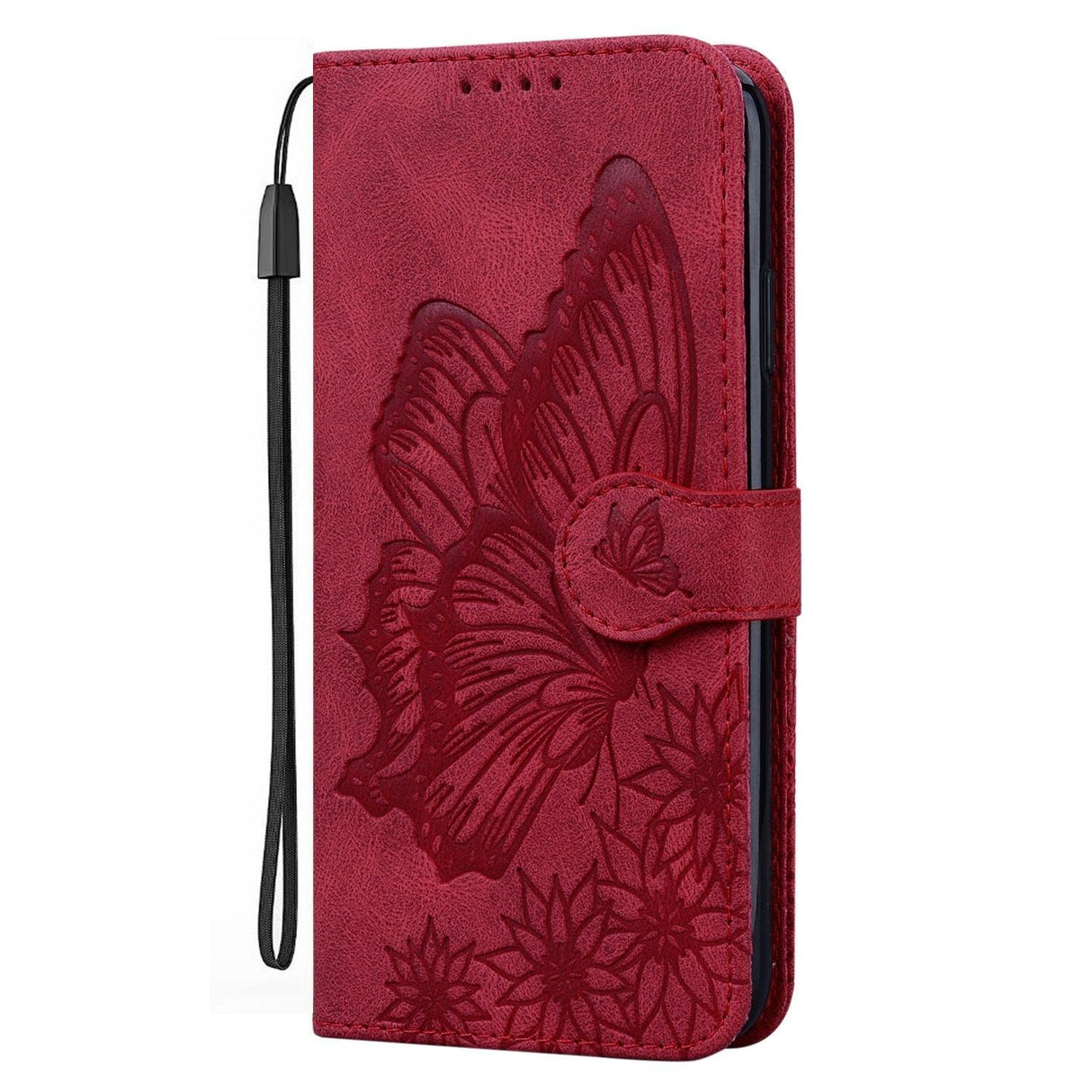 Butterfly Leather Flip Cover For iPhone 14 X XS XR 13 12 11 Pro Max 12 MINI Phone Wallet Case PU Leather Wallet Case Butterfly Flower Pattern Design Magnetic Flip Case Shockproof Protective Cover