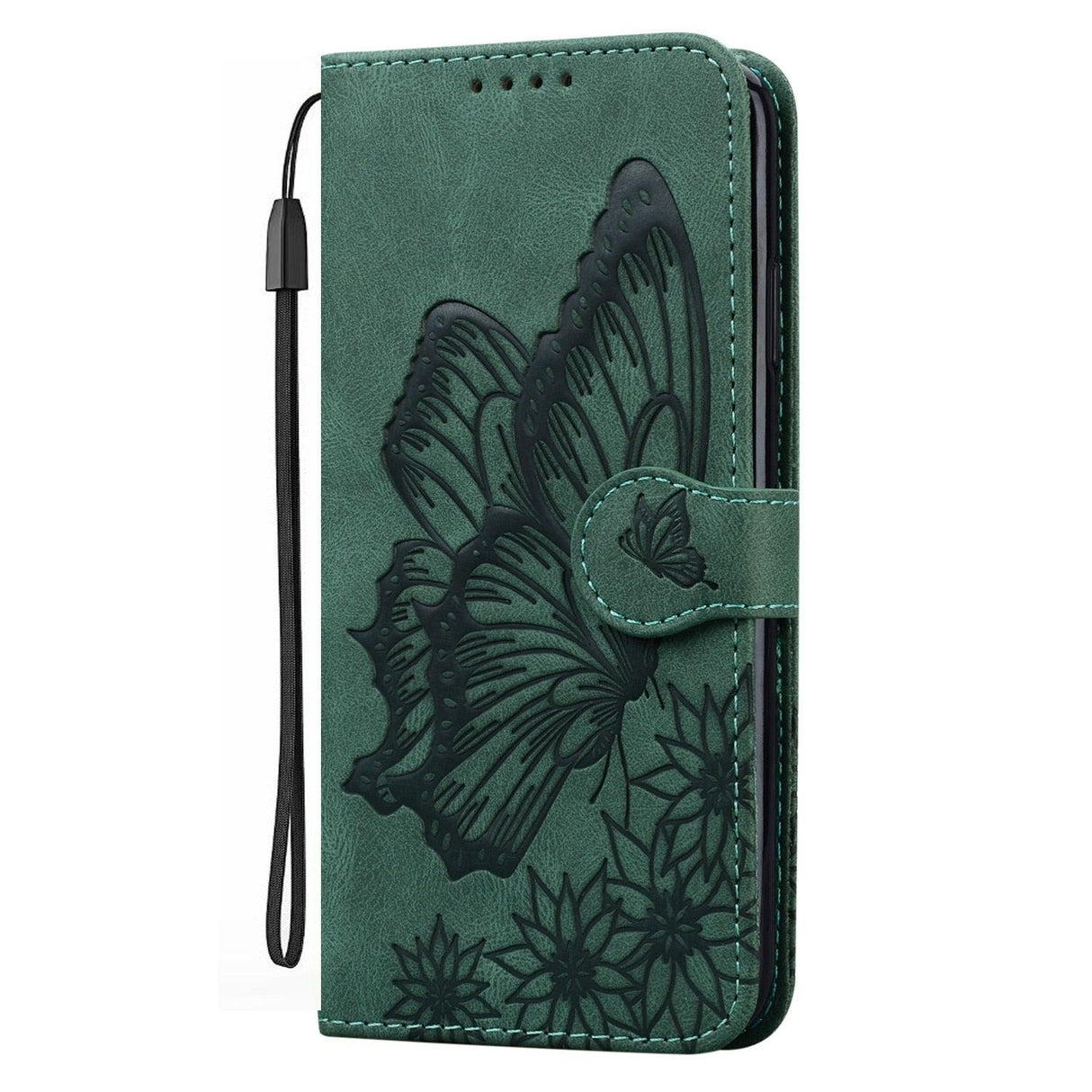 Butterfly Leather Flip Cover For iPhone 14 X XS XR 13 12 11 Pro Max 12 MINI Phone Wallet Case PU Leather Wallet Case Butterfly Flower Pattern Design Magnetic Flip Case Shockproof Protective Cover