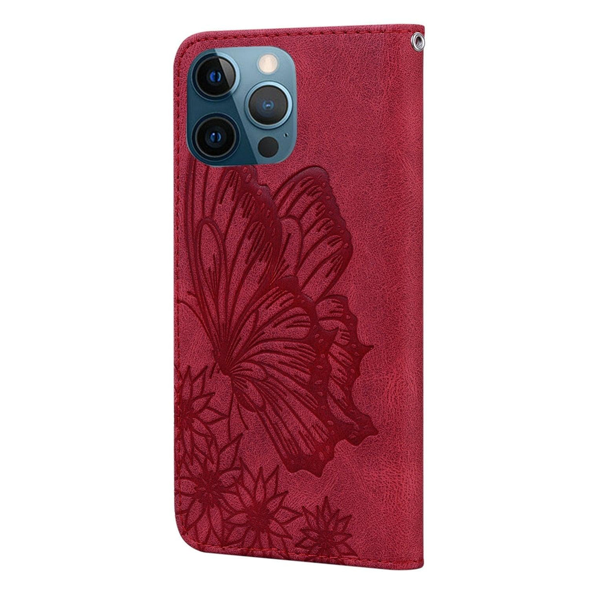 Butterfly Leather Flip Cover For iPhone 14 X XS XR 13 12 11 Pro Max 12 MINI Phone Wallet Case PU Leather Wallet Case Butterfly Flower Pattern Design Magnetic Flip Case Shockproof Protective Cover