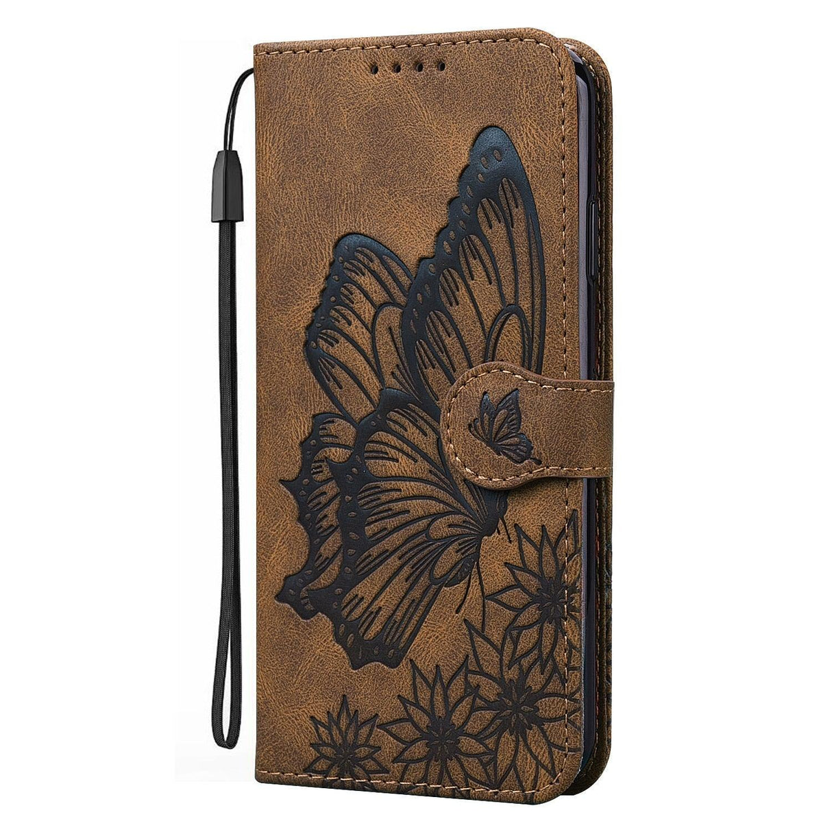 Butterfly Leather Flip Cover For iPhone 14 X XS XR 13 12 11 Pro Max 12 MINI Phone Wallet Case PU Leather Wallet Case Butterfly Flower Pattern Design Magnetic Flip Case Shockproof Protective Cover
