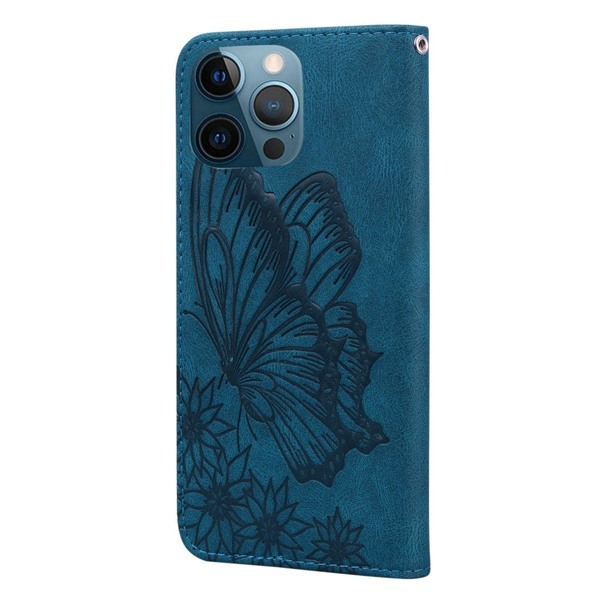 Butterfly Leather Flip Cover For iPhone 14 X XS XR 13 12 11 Pro Max 12 MINI Phone Wallet Case PU Leather Wallet Case Butterfly Flower Pattern Design Magnetic Flip Case Shockproof Protective Cover