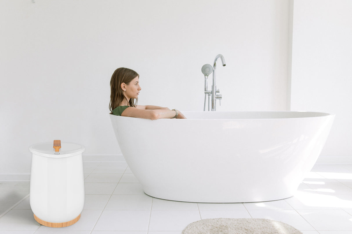 Towel Warmers, Luxury Bucket Towel Warmers, Large Towel Warmers For The Bathroom, Fits Up To 2 Oversized Towels - White by Couch.com