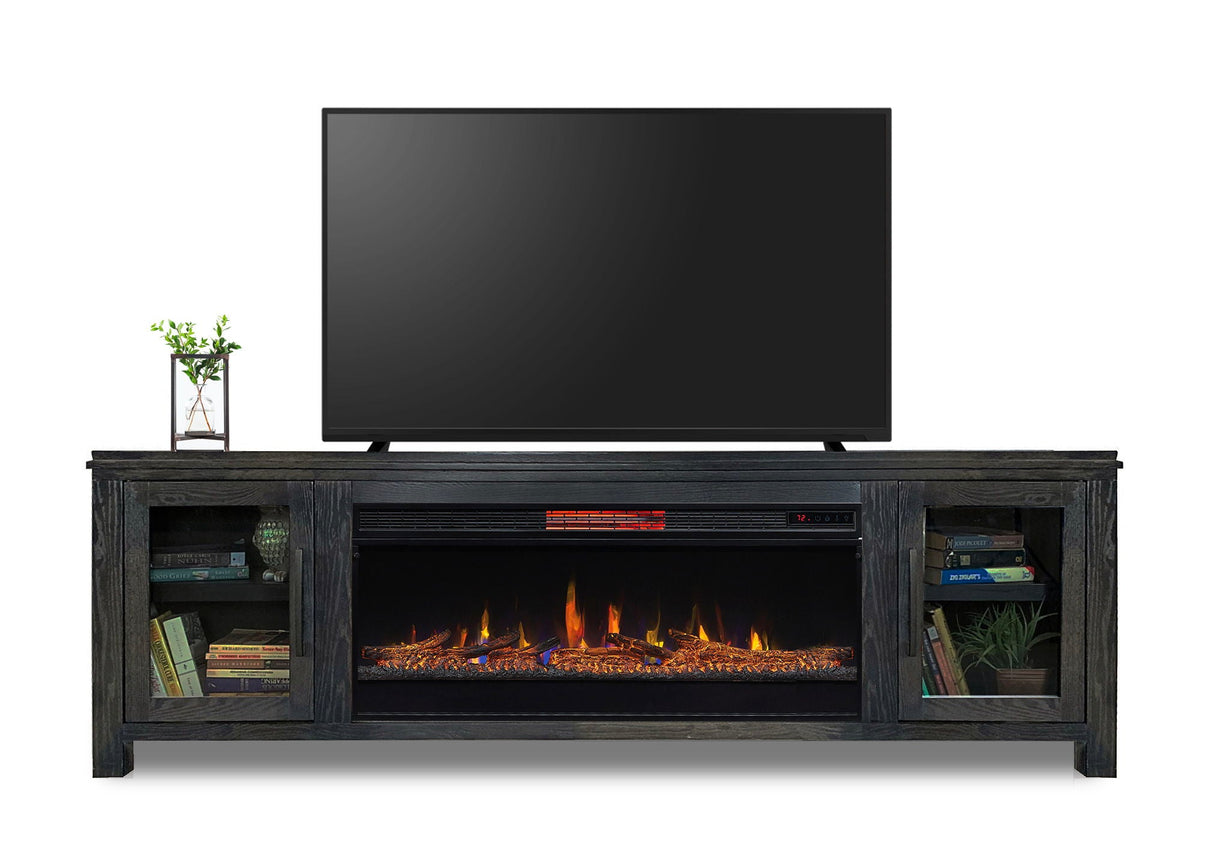 Tybee - Electric Fireplace TV Console For TVs Up To 95" - Clove by Couch.com