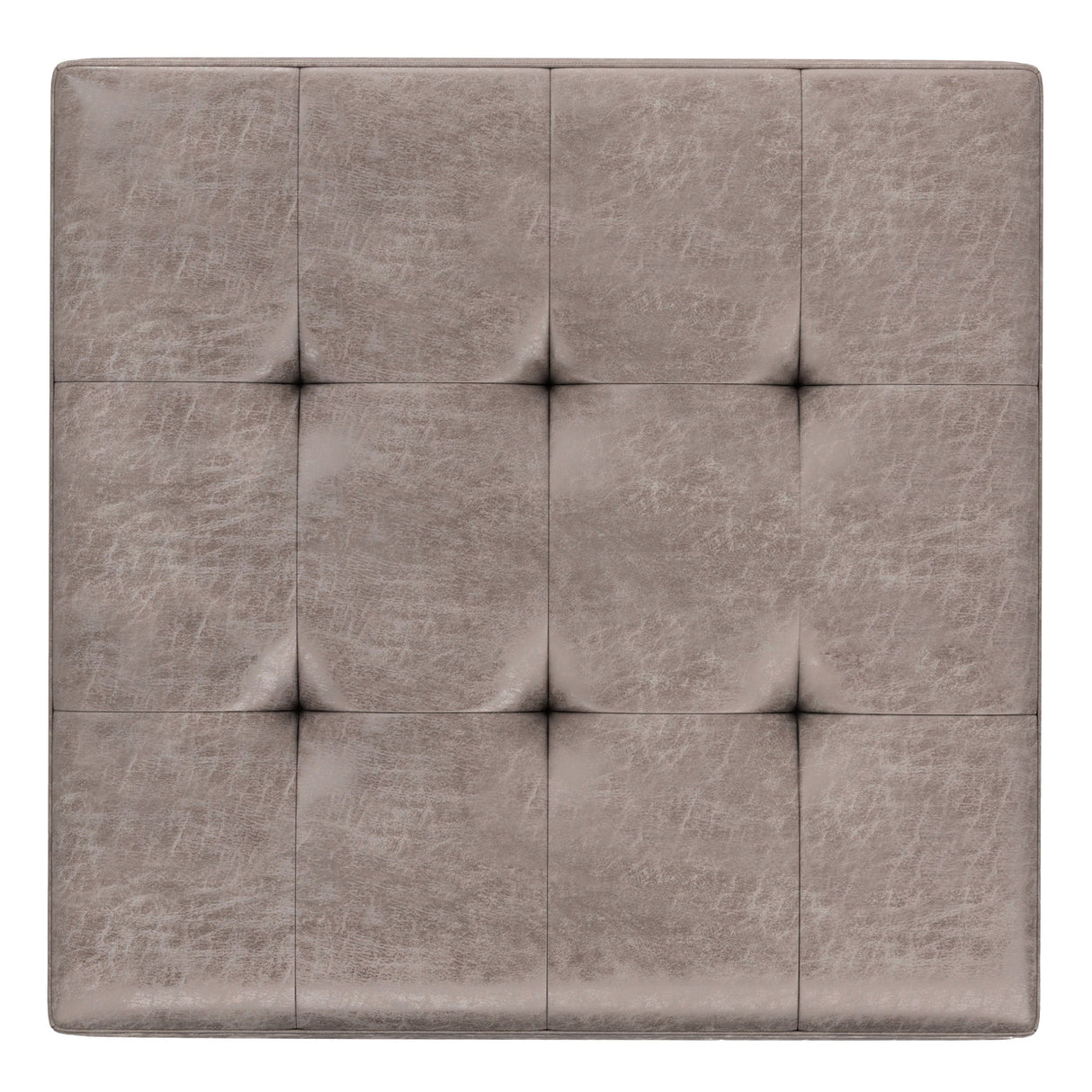 Shay - Large Square Coffee Table Storage Ottoman Mid-Century Style by Couch.com