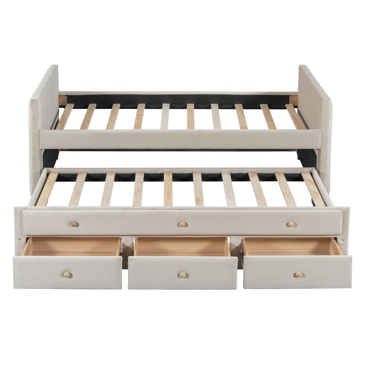 Upholstered Daybed With Trundle And Drawers by Couch.com