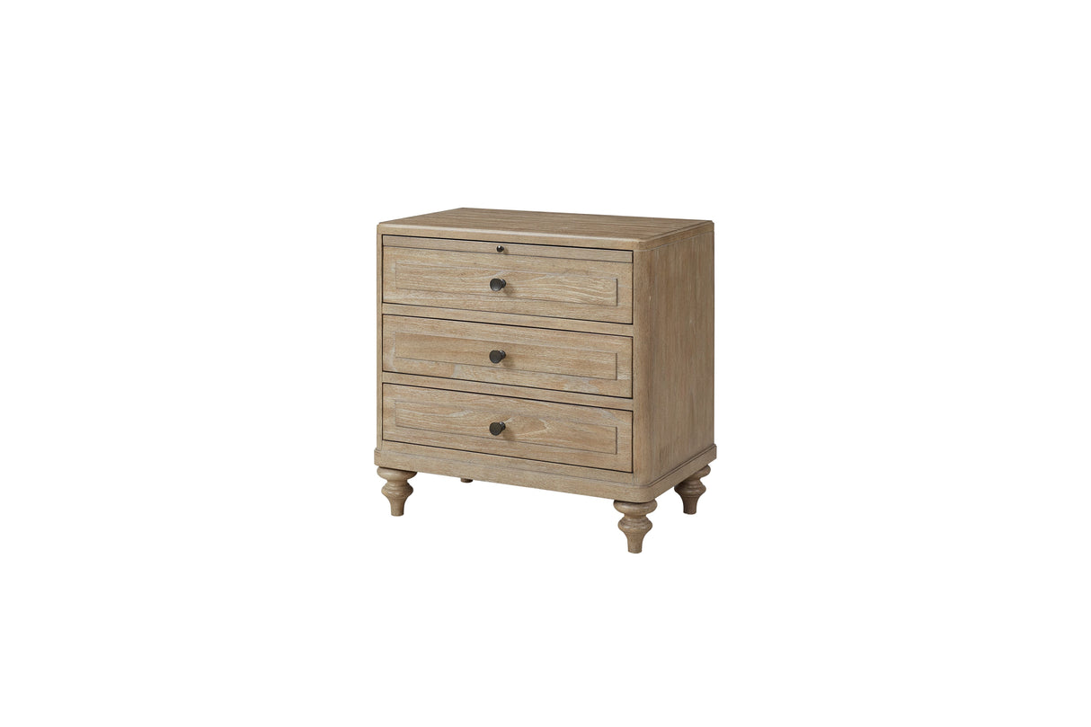 3 Drawer Nightstand - Sand by Couch.com
