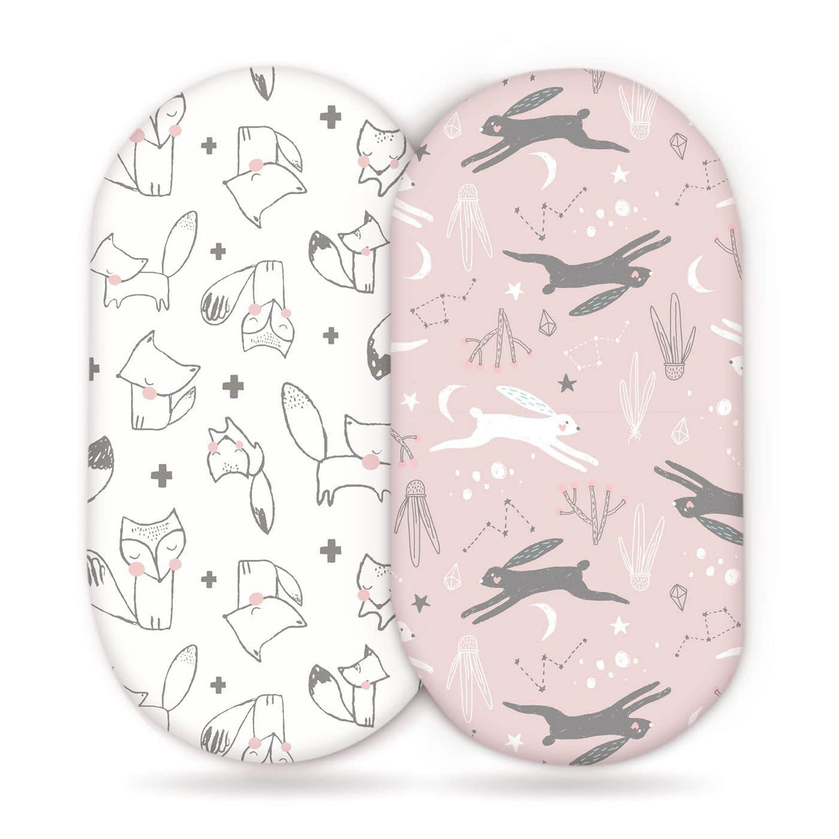 Baby Cradle Fitted Sheet Elastic Printing Baby Caring Table Changing Cover