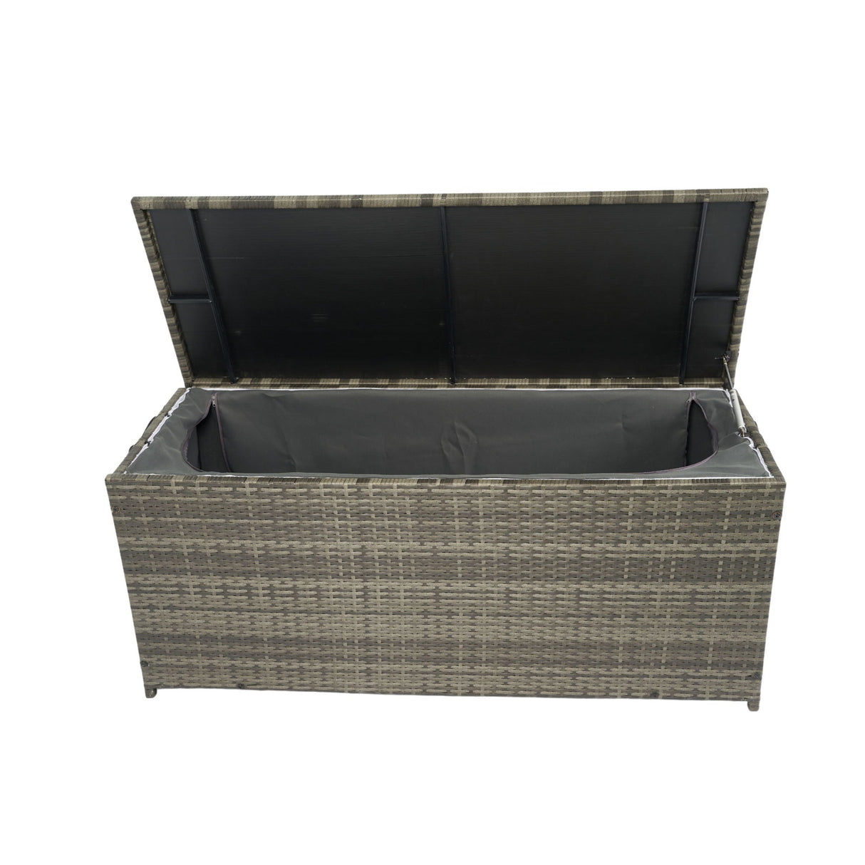 Outdoor Storage Box, Wicker Patio Deck Boxes With Lid, Outdoor Cushion Storage For Kids Toys, Pillows, Towel, Wicker by Couch.com