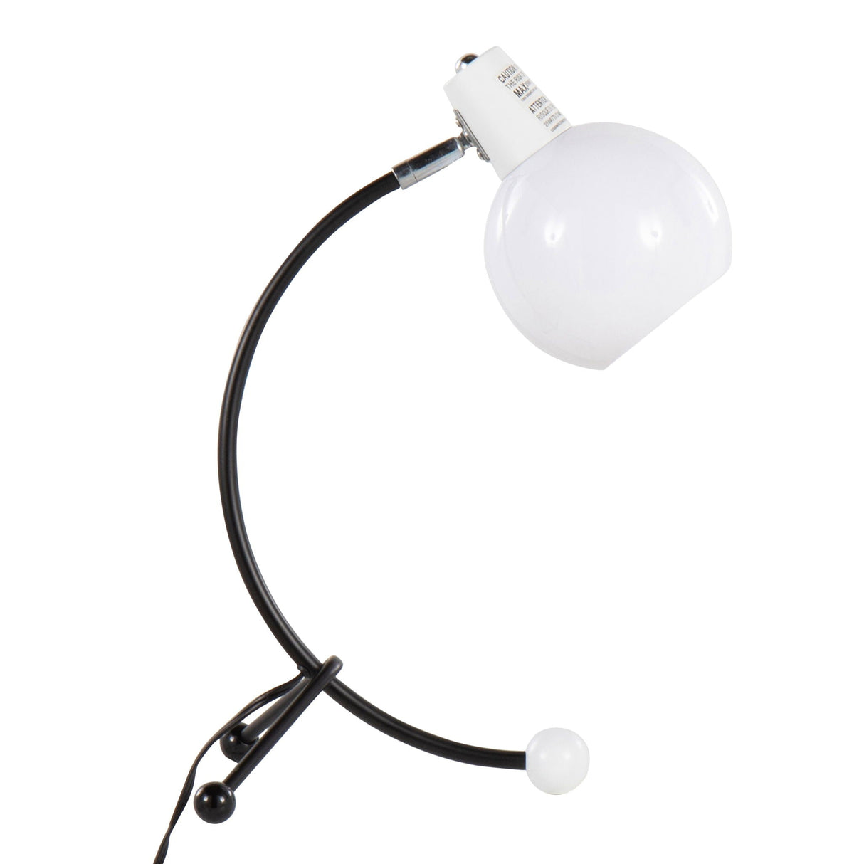 Eileen - Contemporary Task Lamp - Black / White by Couch.com
