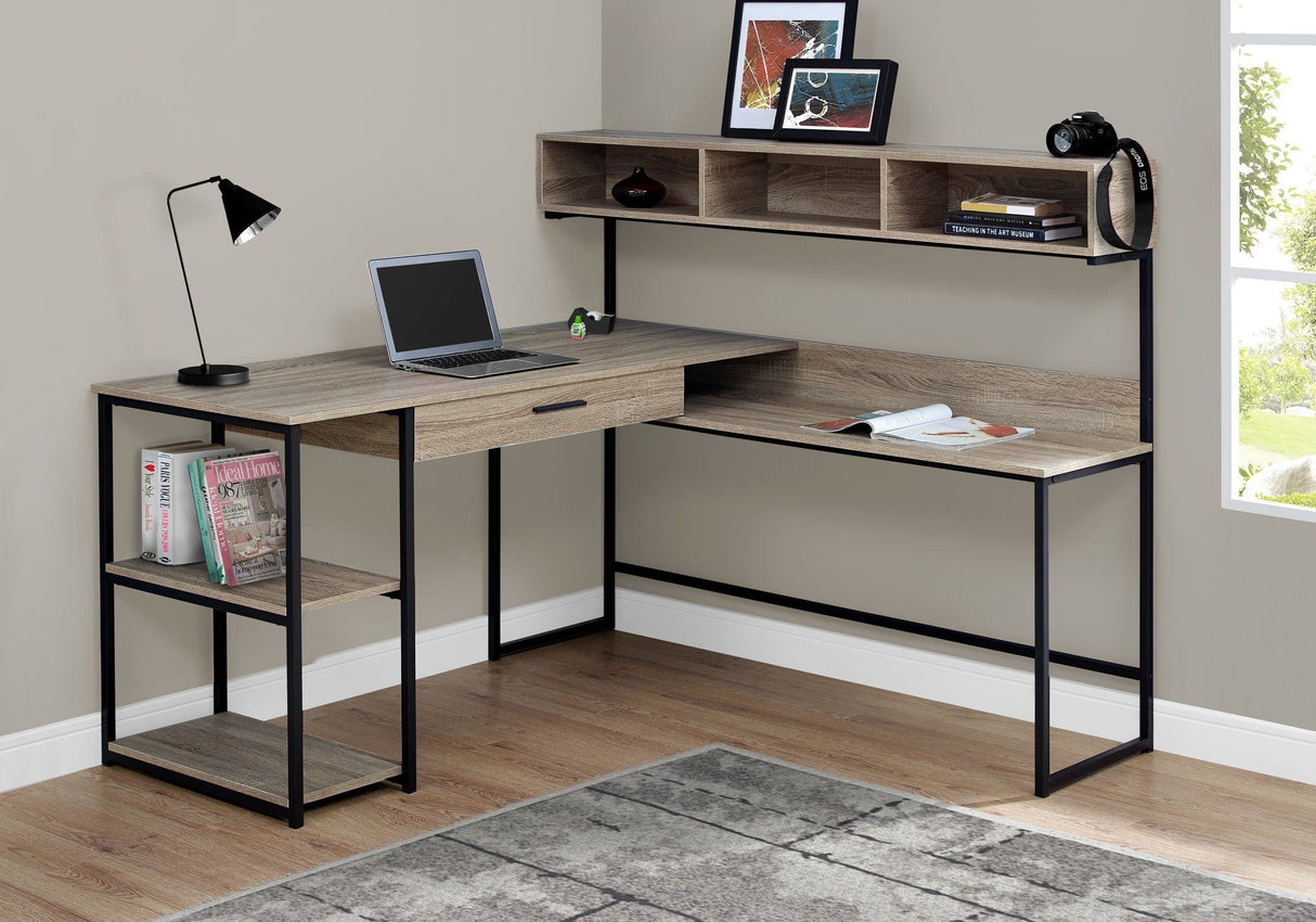 Computer Desk, Home Office, Corner, Storage Drawers, L Shape, Laptop, Contemporary & Modern by Couch.com