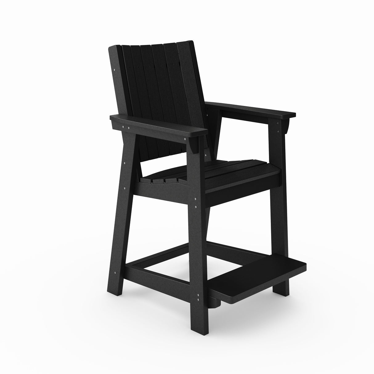 Modern Counter Chair Sleek HDPE Poly Lumber For Dining, Patio, And Garden Comfort by Couch.com