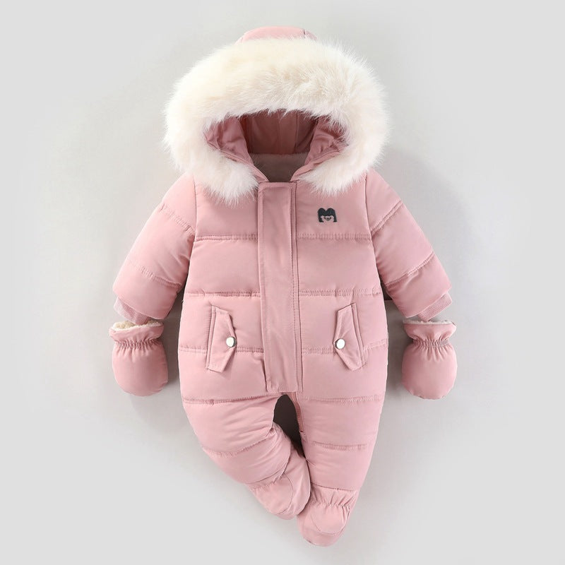 Jumpsuit Fleece-lined Quilted Cotton-padded Clothes
