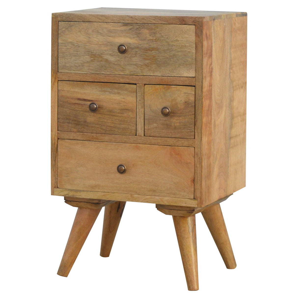 Nordic Style 4 Drawer Multi Nightstand - Oak by Couch.com