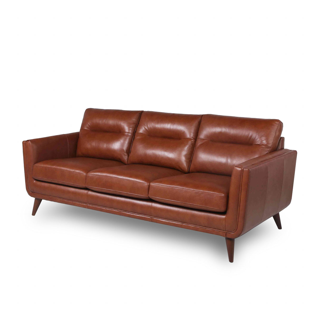 Mid-Century Leather Sofa by Couch.com