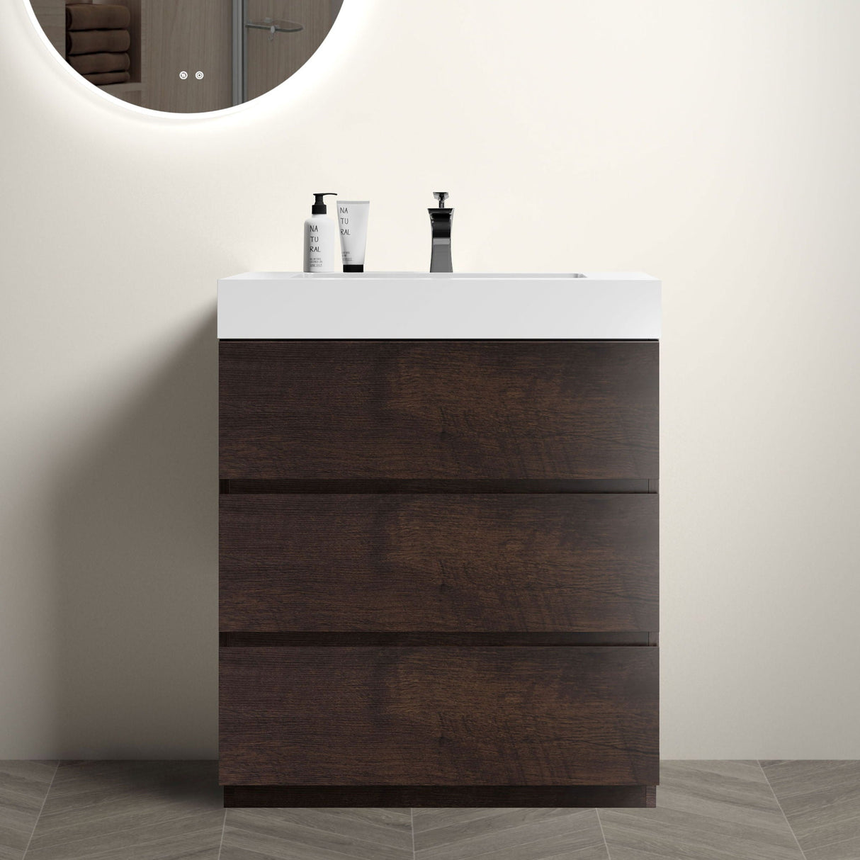 Alice - Bathroom Vanity With Large Storage, Freestanding