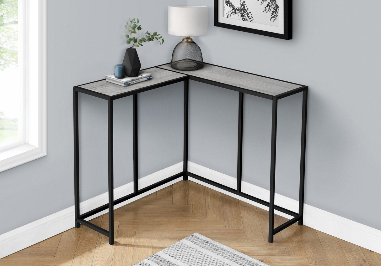 Corner Accent Console Table For Entryway, Unique L-Shaped Design by Couch.com