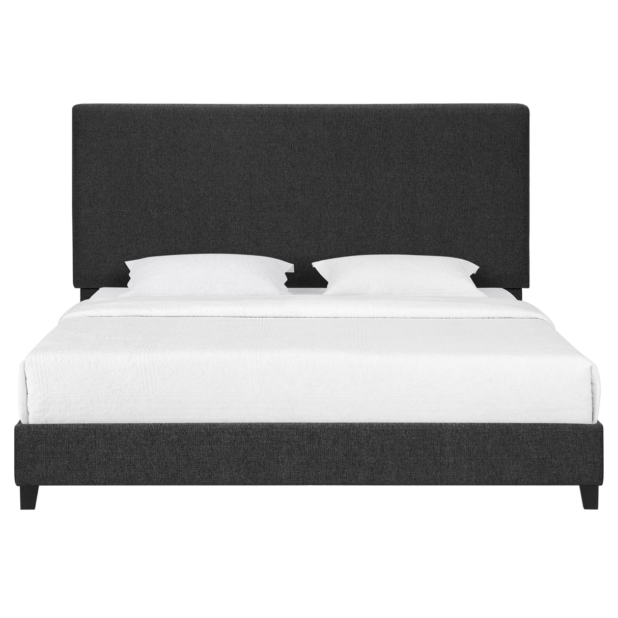 Boucle Upholstered Platform Bed by Couch.com