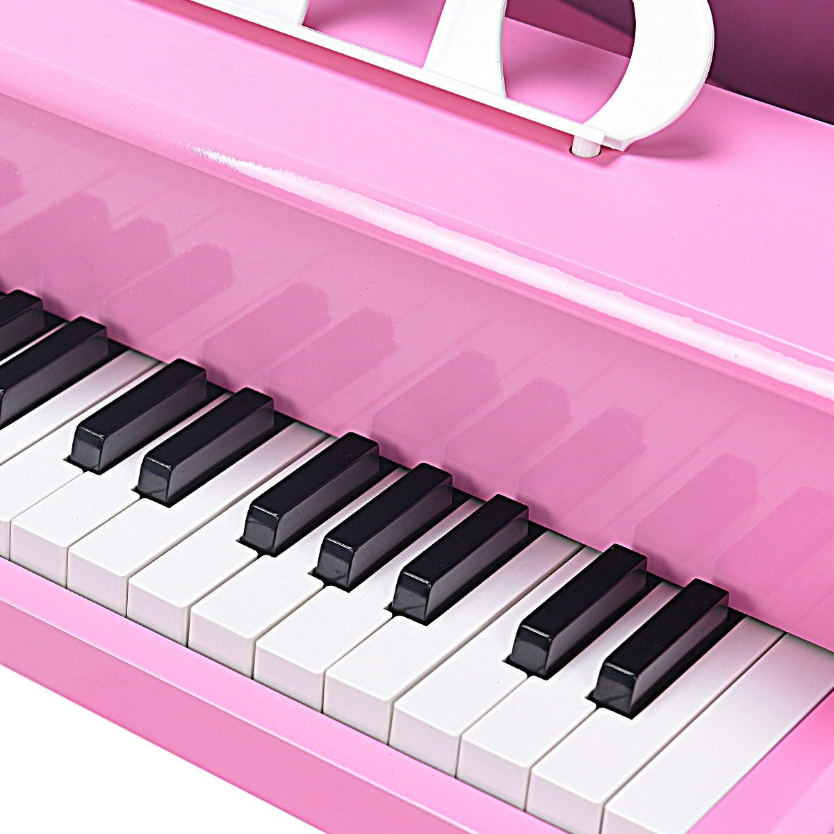 Musical Instrument Toy 30-Key Children Mini Grand Piano with Bench-Black