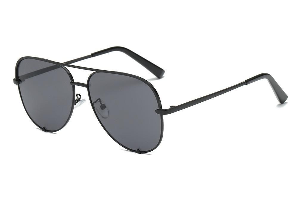 Luxury Lady Vintage Round Metal Sunglasses For Driving Black Retro Mirror Sunglasses Woman Shade Sunglasses With UV400 Protection