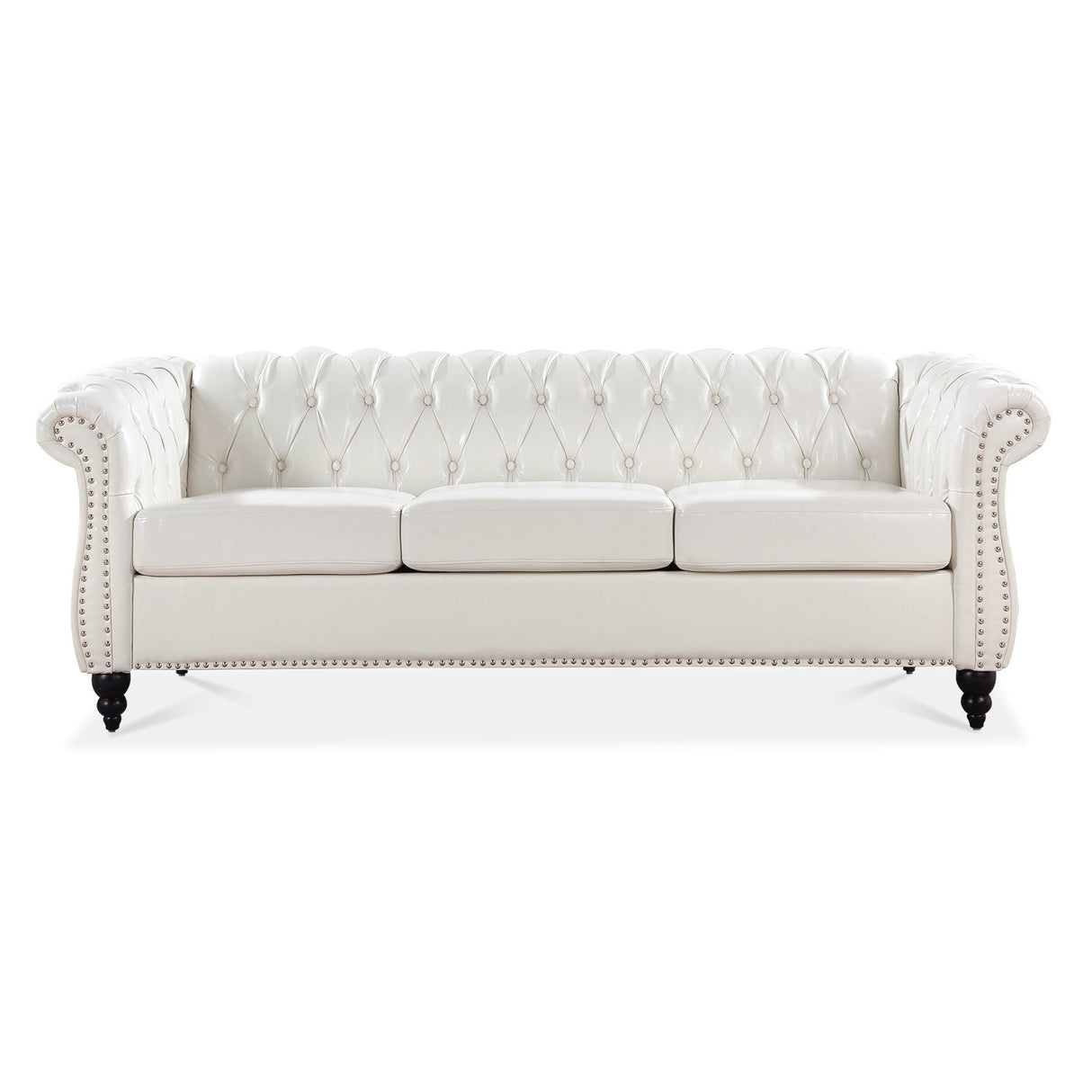 Rolled Arm Chesterfield 3 Seater Sofa by Couch.com