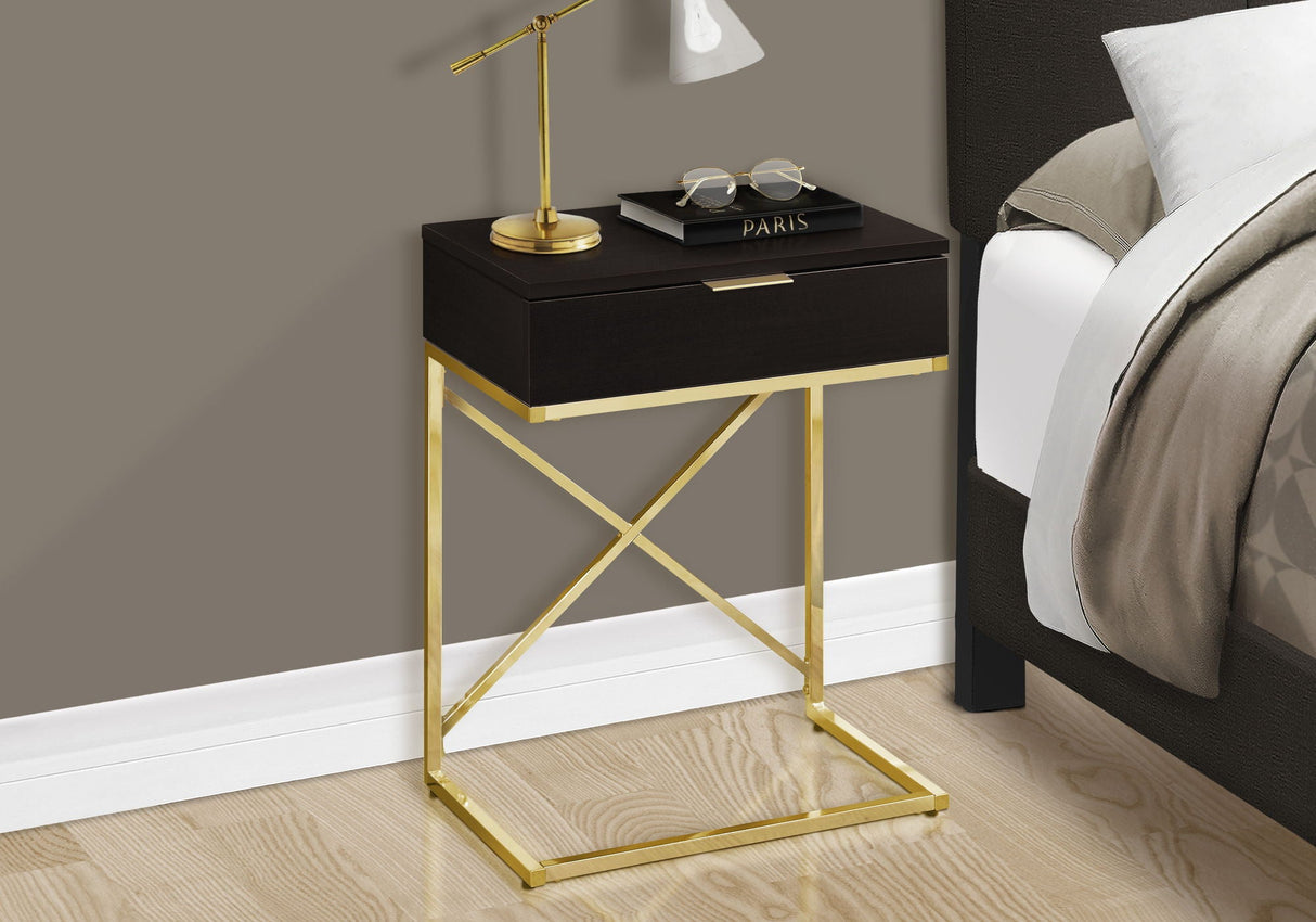 Accent Side Table, Storage Drawer, Spacious Tabletop, Contemporary & Modern by Couch.com